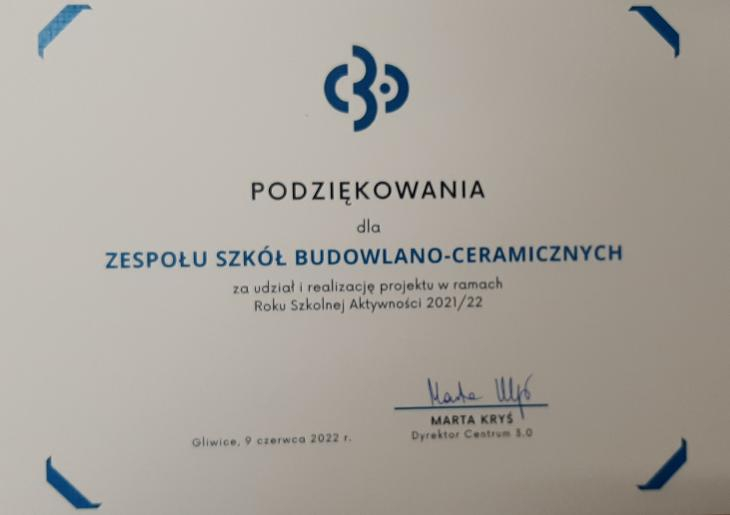 Dyplom - Rok Szkolnej Aktywności